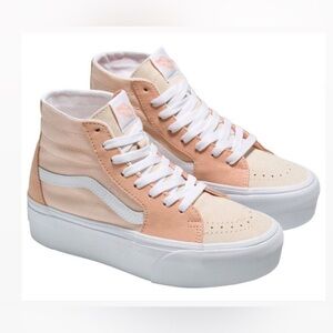 VANS sk8-hi top tapered suede platform lace up shoes sneakers women’s 8 new